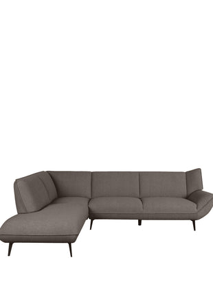 LABEL51 Hoekbank Pesaro - Bruin - Boucle - Links