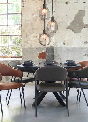 Hanglamp Ronda - Zwart - Metaal - 3-Lichts