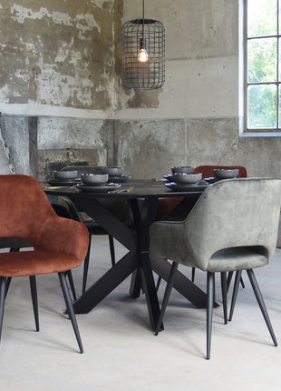 Hanglamp Solido - Zwart - Metaal - 1-Lichts