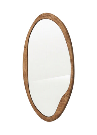 Spiegel Hout – Organisch Asymmetrisch – 50×2×100 cm