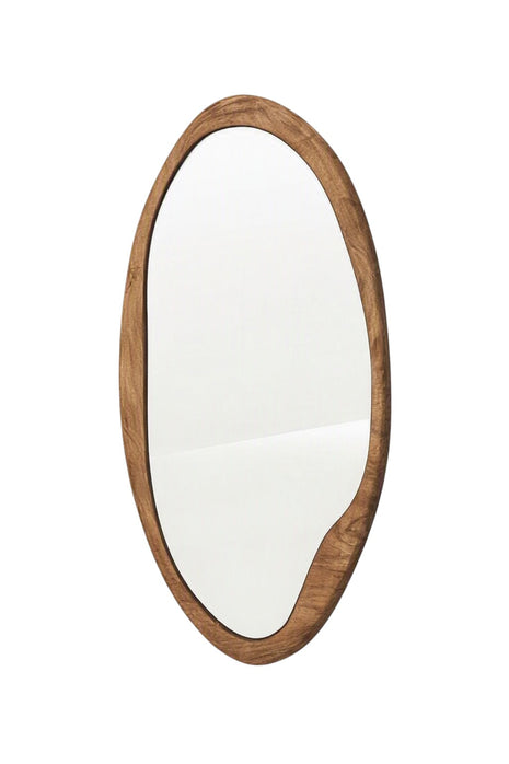 Spiegel Hout – Organisch Asymmetrisch – 50×2×100 cm