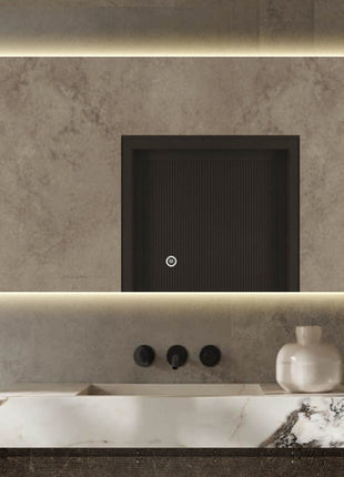 Badkamerspiegel Frameloos met rondom LED Verlichting en Anti Condens 100 x 60 cm