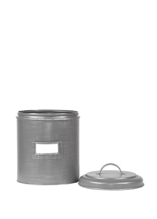LABEL51 Opbergblik - Antiek grijs - Metaal - M - 14x14x20 cm