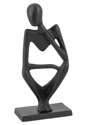 Ornament zittend zwart