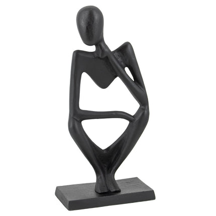 Ornament zittend zwart