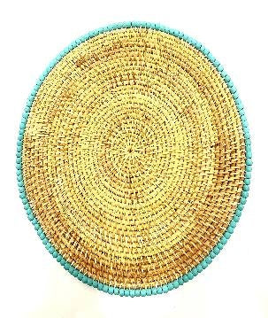 Placemat rattan beads (3855)