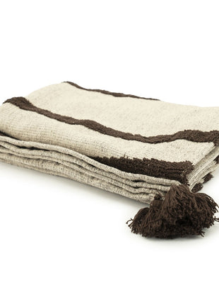 Plaid Majani - dark brown