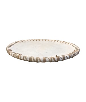 Plate Raf white L D45cm(7019)