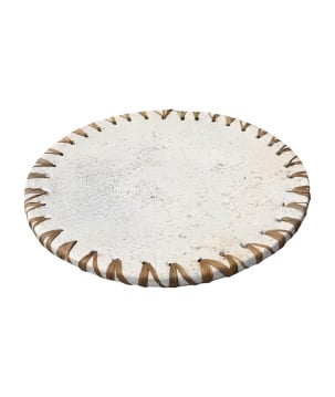 Plate Raf white M D35cm(7018)