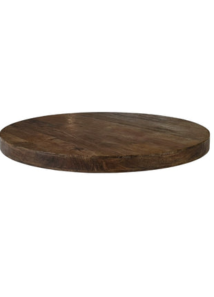 LABEL51 Eetkamertafel Tafelblad Rond - Espresso - Mangohout - 120 cm - Rond Straight