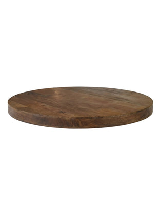 LABEL51 Eetkamertafel Tafelblad Rond - Nature Smooth - Mangohout - 110 cm - Rond Straight