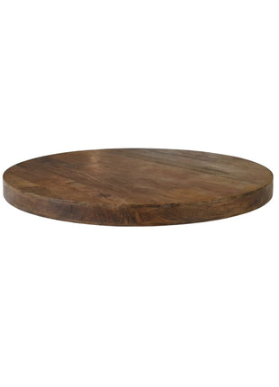 LABEL51 Eetkamertafel Tafelblad Rond - Nature Smooth - Mangohout - 120 cm - Rond Straight