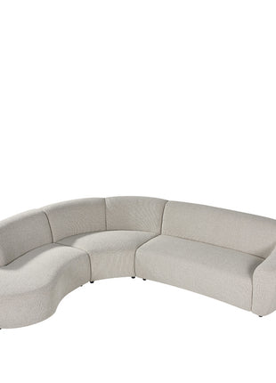 LABEL51 Hoekbank Florence - Naturel - Royal Boucle - Links Voorstaand