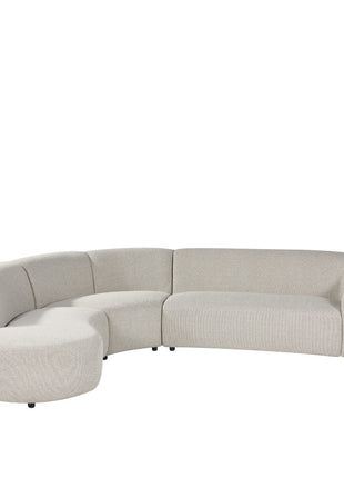 LABEL51 Hoekbank Florence - Naturel - Royal Boucle - Links Voorstaand