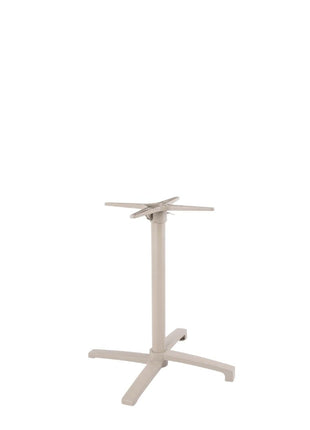 LABEL51 Eetkamertafel Tafelpoot Vouwbaar - Taupe - Metaal - 4-Poot