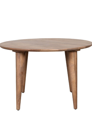 LABEL51 Eetkamertafel Fly - Nature Smooth - Mangohout - 120 cm - Rond