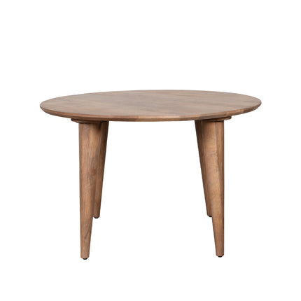 LABEL51 Eetkamertafel Fly - Nature Smooth - Mangohout - 120 cm - Rond