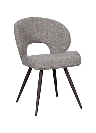 LABEL51 Eetkamerstoel Sakura - Mushroom - Boucle - Brons Metalen Frame