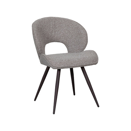 LABEL51 Eetkamerstoel Sakura - Mushroom - Boucle - Brons Metalen Frame
