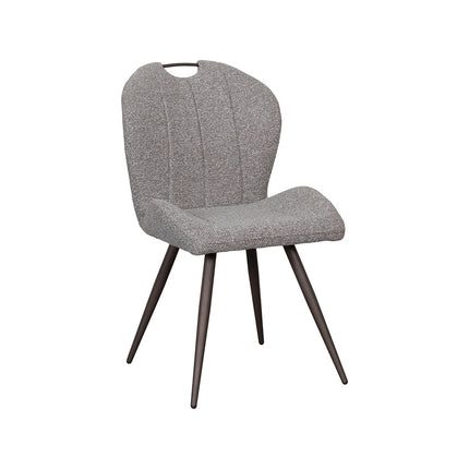 LABEL51 Eetkamerstoel Silly - Mushroom - Boucle - Brons Metalen Frame