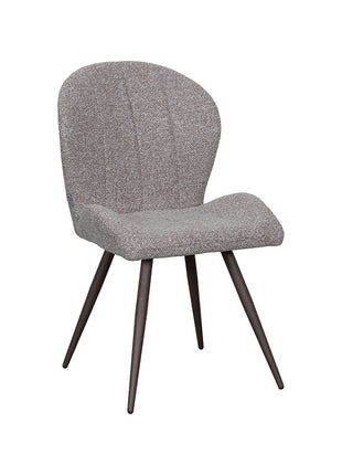 LABEL51 Eetkamerstoel Sil - Mushroom - Boucle - Brons Metalen Frame