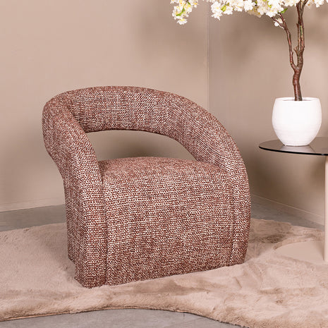 LABEL51 Fauteuil Antibes - Cherry Chocolate - Geweven