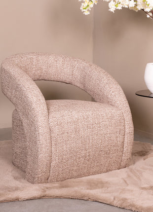 LABEL51 Fauteuil Antibes - Taupe - Geweven