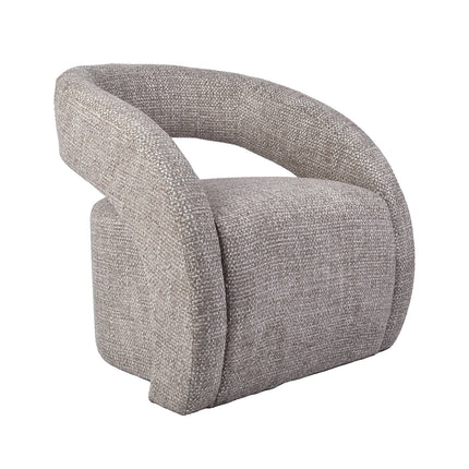LABEL51 Fauteuil Antibes - Taupe - Geweven