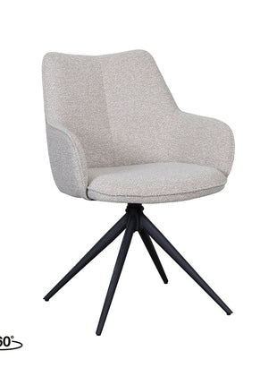 LABEL51 Eetkamerstoel Sawa - Naturel - Boucle
