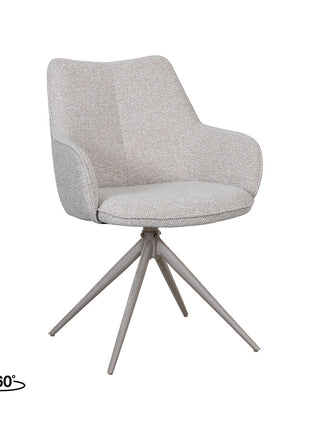 LABEL51 Eetkamerstoel Sawa - Naturel - Boucle