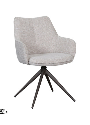 LABEL51 Eetkamerstoel Sawa - Naturel - Boucle