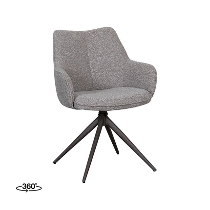 LABEL51 Eetkamerstoel Sawa - Mushroom - Boucle