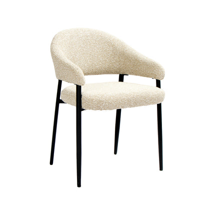 LABEL51 Eetkamerstoel Sora - Naturel - Boucle