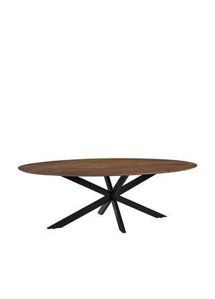 LABEL51 Eetkamertafel James - Nature Smooth - Mangohout - 160 cm - Ovaal