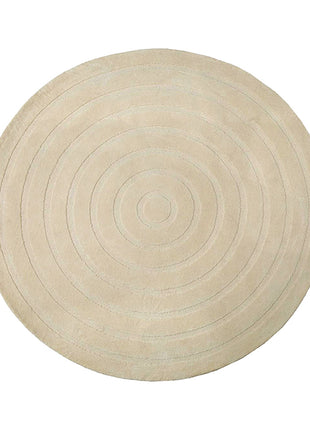 LABEL51 Vloerkleden Agra - Zand - Polyester - 150x150 cm - Rond