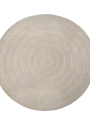 LABEL51 Vloerkleden Agra - Taupe - Polyester - 200x200 cm - Rond