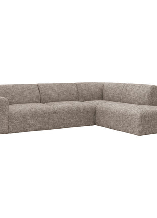 LABEL51 Hoekbank Verona - Taupe - Geweven - Rechts Voorstaand