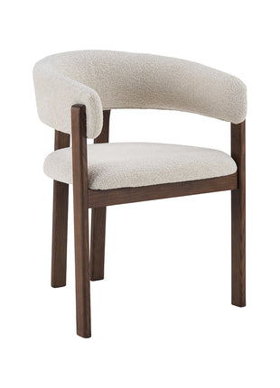 LABEL51 Eetkamerstoel Osaka - Naturel - Geweven - Walnoot Houten Frame