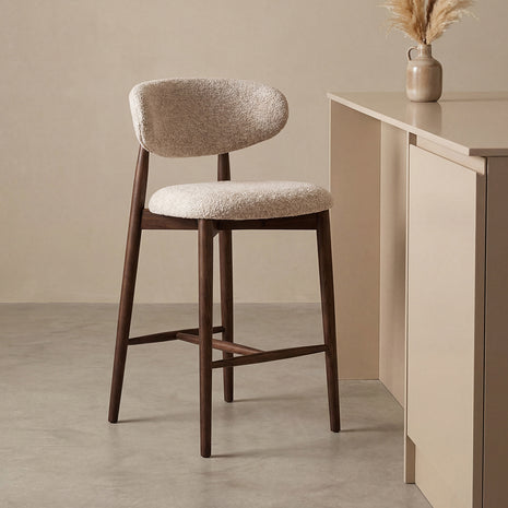 LABEL51 Barkruk Kyoto - Beige - Superb - Laag