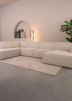 LABEL51 Bank Kay - Naturel - Boucle - Links Voorstaand
