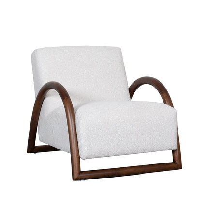 LABEL51 Fauteuil Viggo - Naturel - Geweven - Walnoot Houten Frame