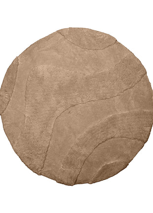 LABEL51 Vloerkleden Rima - Beige - Synthetisch - 200x200 cm - Rond