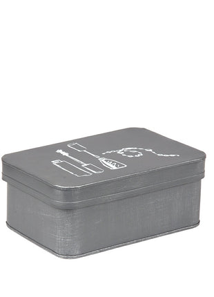 LABEL51 Make-Up opbergkist - Grijs - Metaal