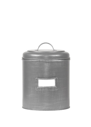 LABEL51 Opbergblik - Antiek grijs - Metaal - M - 14x14x20 cm
