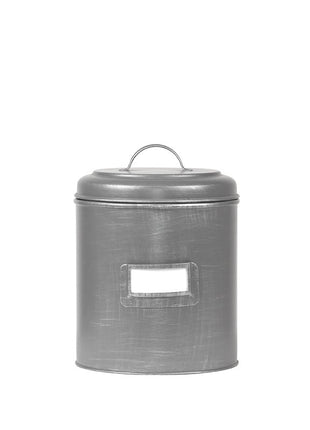 LABEL51 Opbergblik - Antiek grijs - Metaal - M - 14x14x20 cm