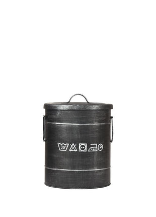 LABEL51 Wasmand - Zwart - Metaal - S
