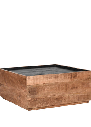 LABEL51 Salontafel Noble - Rough - Mangohout - 80x80 cm