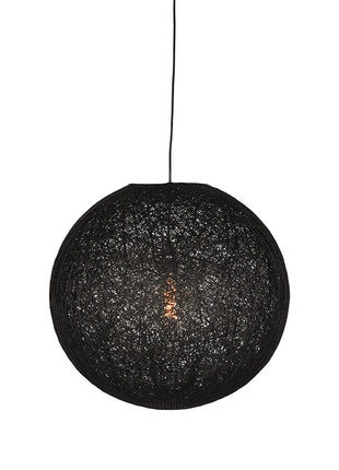 LABEL51 Hanglamp Twist - Zwart - Vlas - M