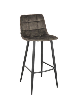 LABEL51 Barkruk Jelt - Hunter - Velours - Zithoogte 78