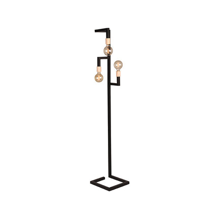 LABEL51 Vloerlamp Loco - Zwart - Metaal - SALE